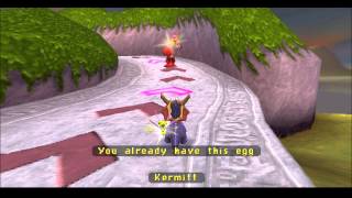 Spyro 3 Year of the Dragon Hack  Molten Crater Egg Thief Egg Hatching [upl. by Aiderfla]