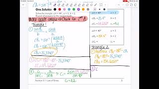 314 Law of Sines Ambiguous Case Examples [upl. by Martynne]