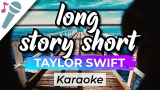 Taylor Swift  long story short  Karaoke Instrumental Acoustic [upl. by Aikal]