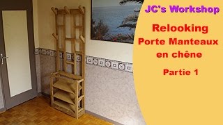 Comment relooker un porte manteaux en chêne 12  Travail du bois  8 [upl. by Jarrod]