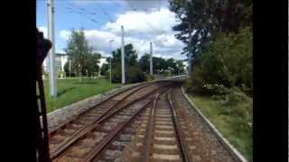 Straßenbahn Görlitz Führerstandsmitfahrt KT4D Linie 3 [upl. by Eenal331]