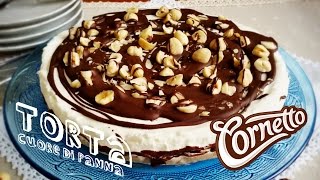 Torta cornetto cuore di panna ● Profumi e Sapori [upl. by Nylicaj]