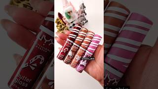 nyxcosmetics holiday edition butter gloss 😍💋 nyx lipgloss lips christmas holiday shorts [upl. by Faucher347]