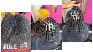 Instant Locs Straight Relaxed hair [upl. by Sollars]