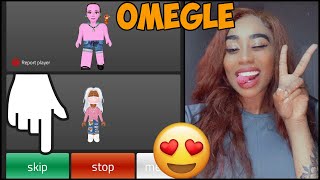 PLAYING OMEGLE ON ROBLOX 😍🤣 SUPER FUNNY MUST WATCH [upl. by Esilec]