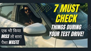 7 Test Drive Checks Every Indian Car Buyer must know  What to check during test drive drivefit [upl. by Benjie]