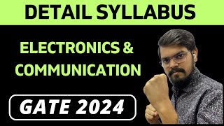 Engineering Mathematics Detail Syllabus  Electronics amp Communication Engineering  EC  GATE 2024 [upl. by Neesay]