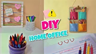 DIY IDEIAS FÁCEIS E BARATAS PARA ORGANIZAR SEU HOME OFFICE [upl. by Niemad]