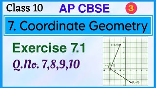 AP 10thClass 7Coordinate Geometry Exercise 71 QNo78910 ‎mathsworldmakessmartintelugu [upl. by Ahseiat]