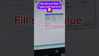 Excel shortcut for serial number ll Automatic serial number in Excel ll Quick fill series l shorts [upl. by Antonina238]