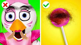 Chica Adopted Me FNAF Is Real  FNAF Total Makeover With Beauty Gadgets [upl. by Aurore]