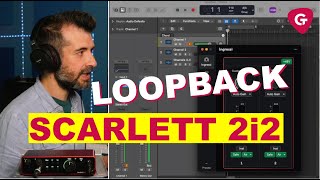 Loopback Preamp Air Scarlett 2i2 Focusrite con software Control 2 [upl. by Lobiv]