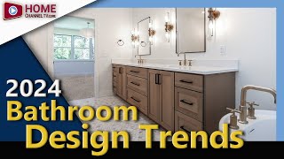 Top Bathroom Design Trends 2024  SEE THESE Before Building or Remodeling [upl. by Llerruj]