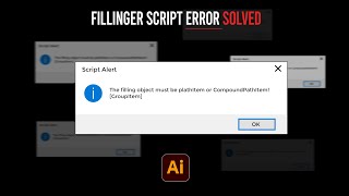 The filling object must be plathItem or CompoundPathItem GroupItem  Fillinger Script Error [upl. by Roth]