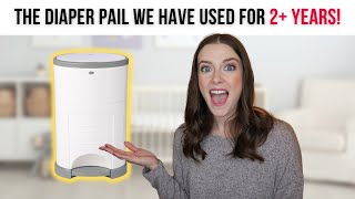 Dekor Plus Hands Free Diaper Pail Review [upl. by Aissila347]