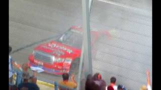 Aric Almirola VFW 200 Burnout [upl. by Zzahc965]