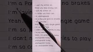 Sia  🌼Unstoppable Lyricsshorts [upl. by Antonie]