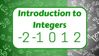 Introduction to Integers [upl. by Margaux]