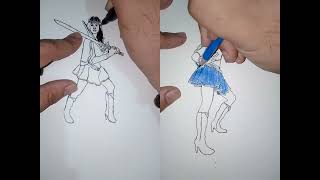 Super Twins Speed drawing [upl. by Anileve941]