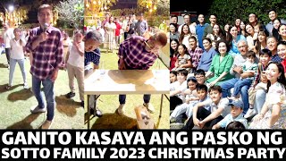 BOSSING VIC GINAYA si JOSE Manalo sa SOTTO Family CHRISTMAS PARTY 2023 [upl. by Nnylirret]