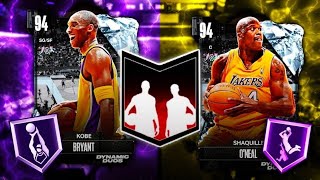 DIAMOND KOBE BRYANT AND SHAQ DUO GAMEPLAY ANOTHER AWESOME BUDGET DUO IN NBA 2k24 MyTEAM [upl. by Budworth796]