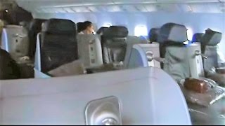 Boeing 767400 First Class Cabin  Departure Miami to London Heathrow Delta Air Lines [upl. by Dyke]