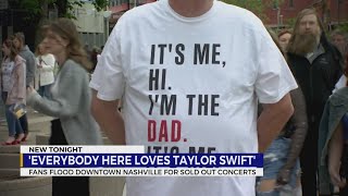 Dads take daughters to Taylor Swift concert [upl. by Odicalp]