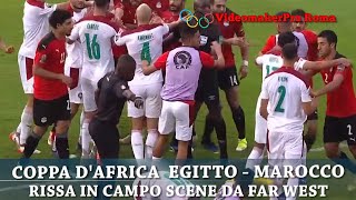 COPPA DAFRICA 2021 EGITTOMAROCCO 21 RISSA IN CAMPO SCENE DA FAR WEST [upl. by Thordia490]