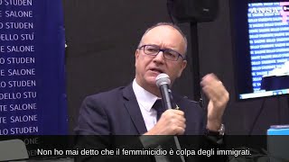 Valditara quotMai detto femminicidi colpa di immigrati ma violenze sessuali fatte da irregolariquot [upl. by Brigitte]