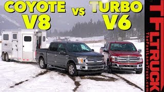 You Asked For It Ford F150 V8 and EcoBoost V6 Take On The Worlds Toughest Towing Test [upl. by Sadnalor]