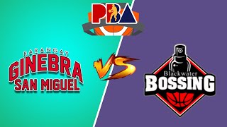 Barangay Ginebra vs Blackwater Elite PBA Live PLay by Play Scoreboard  Interga [upl. by Tevis]