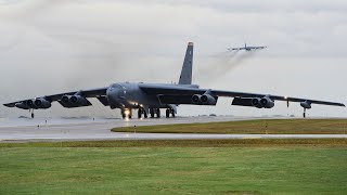 B52 Stratofortress Take Off US Air Force [upl. by Notaes]