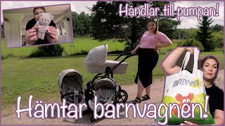 HÄMTAR UT BARNVAGNEN 🧸 ÖPPNAR BABYBOXAR VLOGG 135  AMANDA MARIN [upl. by Sinnelg]