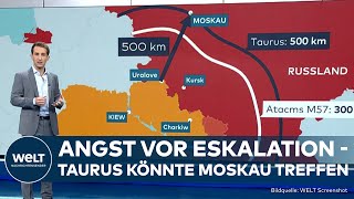 UKRAINIEKRIEG Russen in Rage  Das können ATACMS und Taurus in Russland anrichten  WELT Thema [upl. by Bengt]