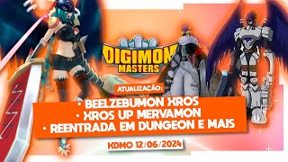 Atualização KDMO 12062024  Reentrada de dungeon Xros Up Mervamon e mais [upl. by Koch]