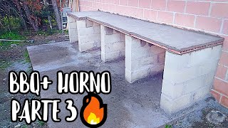 Barbacoa de obra y horno de leña DIY🔥 Episodio 3  Mesa de obra [upl. by Aivekahs]