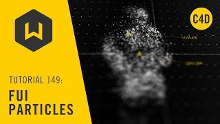 How to make FUI particles with XParticles in Cinema 4D  Tutorial 149 FUI Particles [upl. by Dalli935]