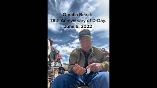 Omaha Beach Veteran No Blood in the Sand ww2 omaha dday [upl. by Cassaundra]