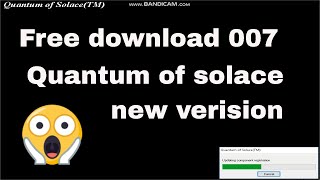 How to Download and Install James Bond 007 Quantum of Solace in pc XboxPSxetc [upl. by Wivina]