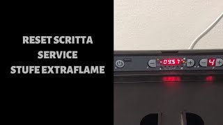 Reset messaggio SERVICE stufe La Nordica Extraflame [upl. by Wilie296]