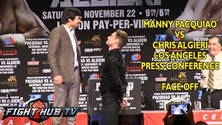 Manny Pacquiao vs Chris Algieri Full press conference  face off [upl. by Haskell]