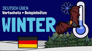 ❄️ Winter Wortschatz  A2B1  Deutsch lernen  Learn German [upl. by Nauqat204]