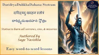 2 Learn Daridrya Duhkha Dahana Stotram [upl. by Ailemor189]