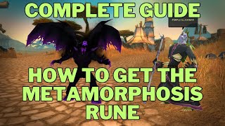 How to Get Metamorphosis Rune Guide Quick and Detailed Warlock World Of Warcraft Season Of Discovery [upl. by Chamberlain]