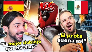 🇪🇸 2 ESPAÑOLES REACCIONAN AL DOBLAJE LATINO VS ESPAÑOL 🇲🇽 DE DEADPOOL  NoMeDuchoGT [upl. by Remat]