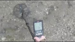 Minelab Equinox 800 – Gold Chain in Salt Water [upl. by Ayor]