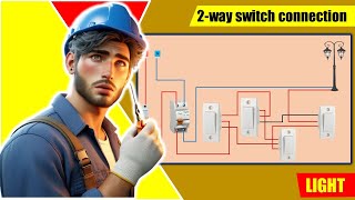 How to wire 3 way light switch  3 Way Switches Explained ElectricTanadoangSilajara2760 [upl. by Aridnere]