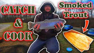 Catch and Cook making smoked Trout [upl. by Carlynne]