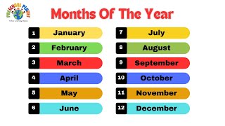 Month Names  Months of the year  Fun Learning for Kids  PreSchool Planet [upl. by Chao239]