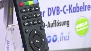 auvisio Digitaler pearltv DVBC2Kabelreceiver DCR100fhd Full HD [upl. by Aynas]